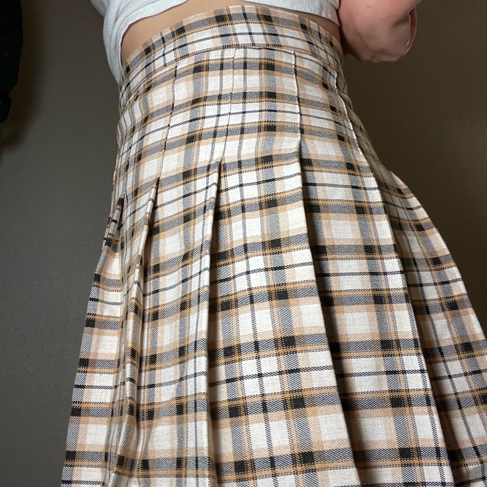 Women’s printed circle skirt pleated